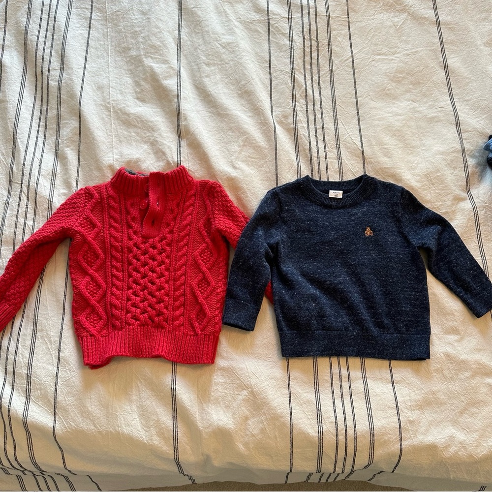 Set of 2 baby Gap sweaters - sz 12-18mo